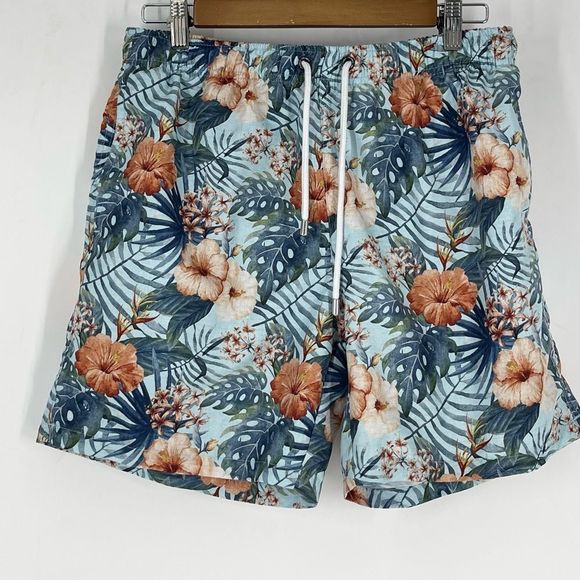 FRANKS men’s swim trunks, size XL, netting inside, nice color and print - Picture 1 of 7
